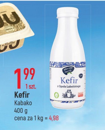 Kefir 1.5% Mleczne ogrody promocja w Biedronka