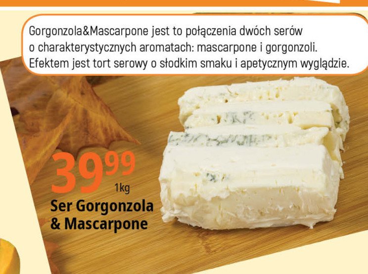 Ser gorgonzola z mascarpone promocja