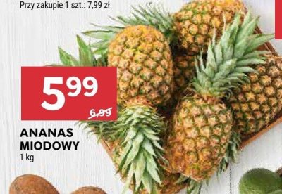 Ananas miodowy promocja w Stokrotka