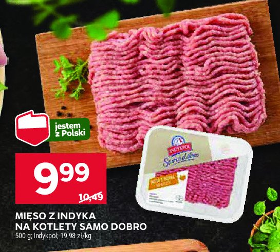 Mięso mielone z indyka na kotlety Indykpol samo dobro promocja