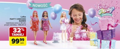 Lalka Party Unboxed BARBIE promocja w Carrefour
