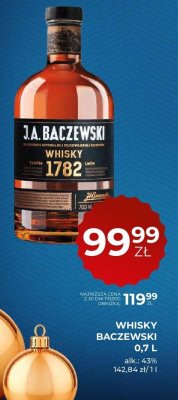 Whisky Baczewski 0,7 L promocja w Duży Ben