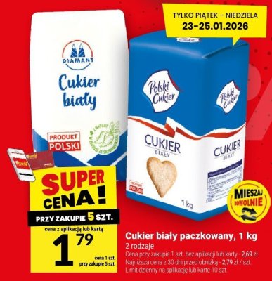 Cukier biały paczkowany Diamant, 1 kg promocja w Twój Market