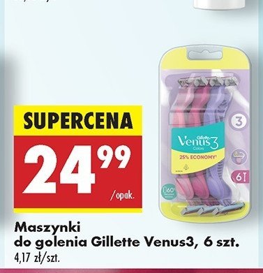 Maszynki do golenia mix kolor Gillette venus 3 promocja