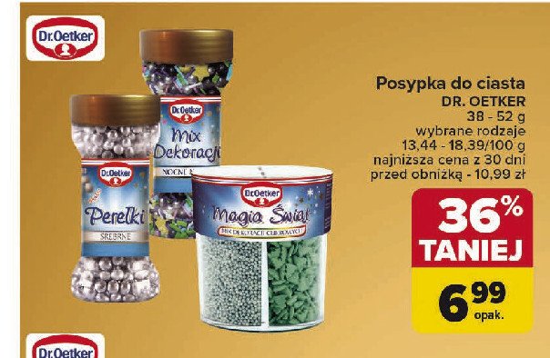 Magia świąt mix dekoracji cukrowych Dr. oetker promocja w Carrefour