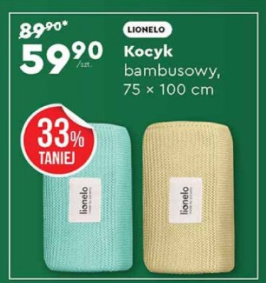 Kocyk bambusowy, 75 x 100 cm Lionelo promocja w Biedronka