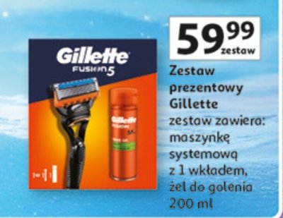 Zestaw prezentowy Gillette promocja w Auchan