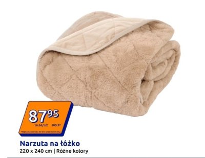 Narzuta na łóżko różne kolory promocja w Action
