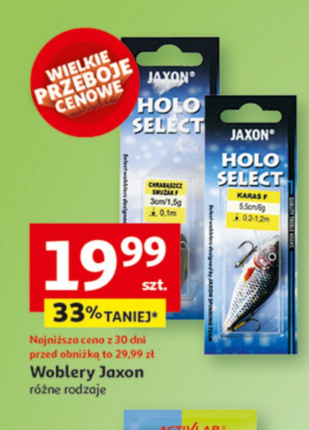 Wobler holo select Jaxon promocja w Auchan