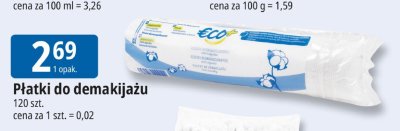 Płatki do demakijażu Eco+ promocja w Leclerc