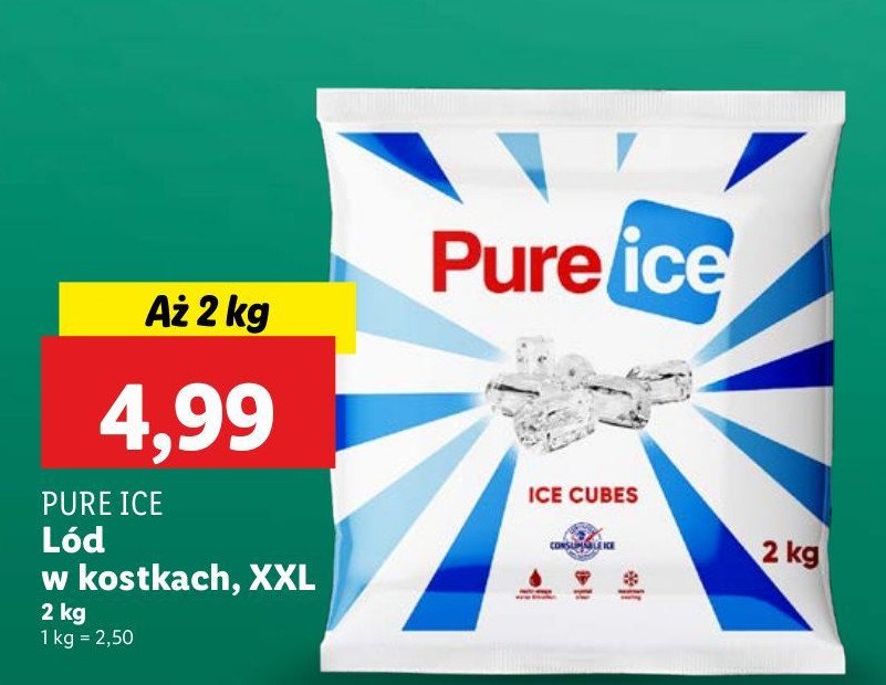 L贸d w kostkach Pure ice promocja