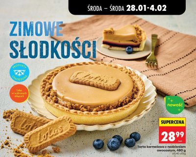 Tarta karmelowa z nadzieniem owocowym, 480 g promocja w Biedronka