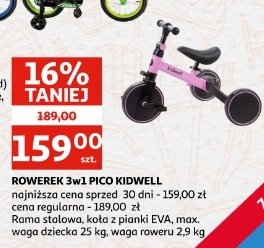 Rowerek 3w1 pico pink Kidwell promocja