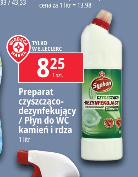 Preparat czyszcząco-dezynfekujacy chloratos Wiodąca marka syphon promocja