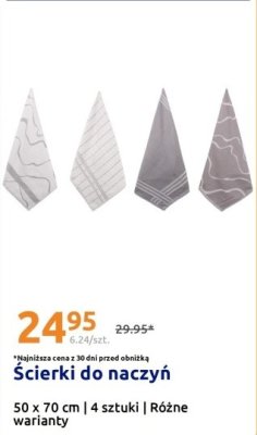Ścierki do naczyń 4 szt. różne warianty promocja w Action
