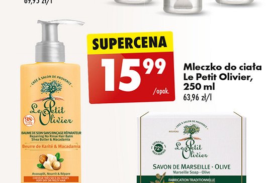 Mleczko do cia艂a macadamia Le petit olivier promocja