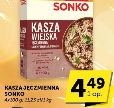 Kasza jęczmienna Sonko promocja w Groszek