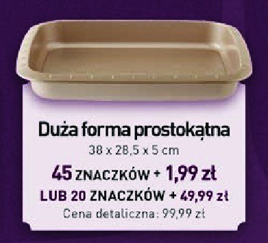 Forma prostokątna 38 x 28.5 x 5 cm Berghoff promocja