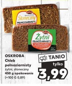 Chleb żytni pełnoziarnisty Oskroba promocja