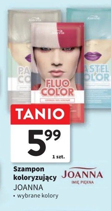 Krem koloryzujący czerwień Joanna fluo color promocja