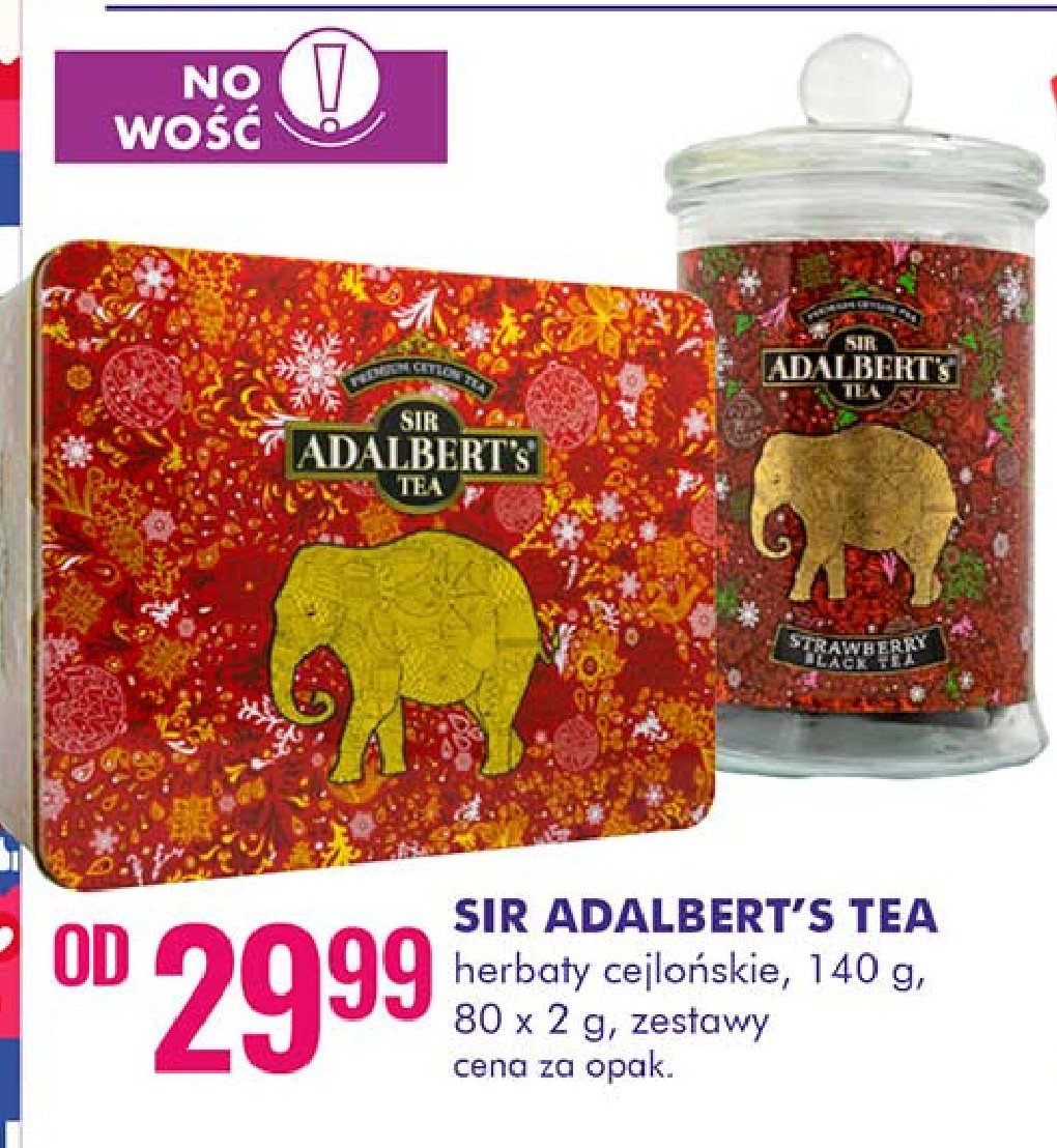 Herbata czarna truskawkowa Sir adalbert's tea promocja
