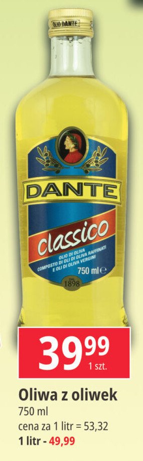 Oliwa z oliwek Dante classico promocja