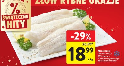 Morszczuk filet bez skóry promocja w Intermarche
