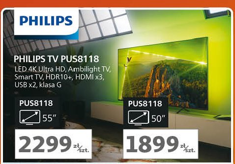 Telewizor 50" 50pus8118/12 Philips promocja