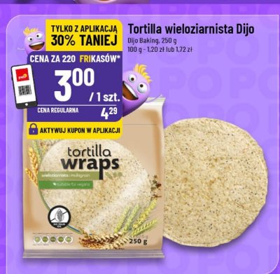 Tortilla wieloziarnista Dijo promocja w POLOmarket