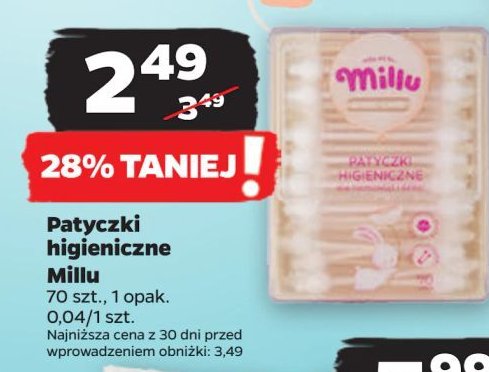 Patyczki higieniczne Millu promocja