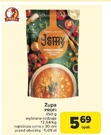 Zupa pomidorowa z kurczakiem i ryżem JEMYJEMY promocja w Carrefour