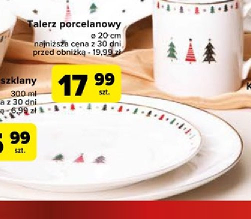 Talerz porcelanowy 20 cm promocja w Carrefour