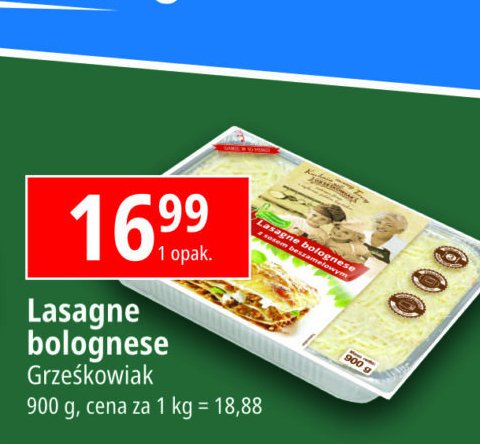 Lasagne bolognese Grześkowiak promocja