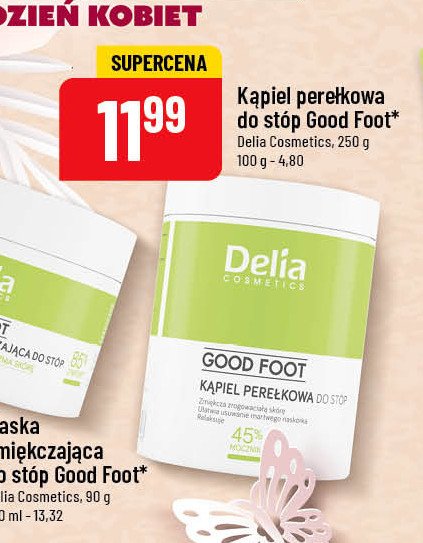 K膮piel pere艂kowa do st贸p z mocznikiem 45% DELIA GOOD FOOT promocja