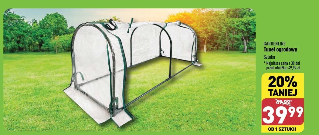 Tunel ogrodowy 130 x 60 x 50 cm GARDEN LINE promocja
