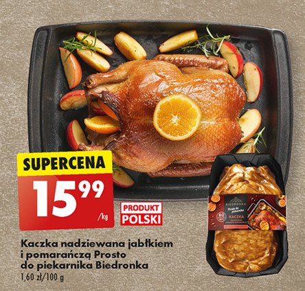 Kaczka z jabłkami i pomarańczą Biedronka promocja