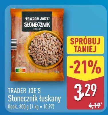 Słonecznik łuskany  promocja w Aldi