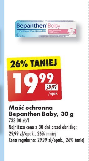 Maść ochronna do pielęgnacji skóry niemowląt Bepanthen baby promocja