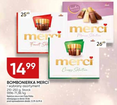 Bombonierka MERCI wybrany asortyment promocja