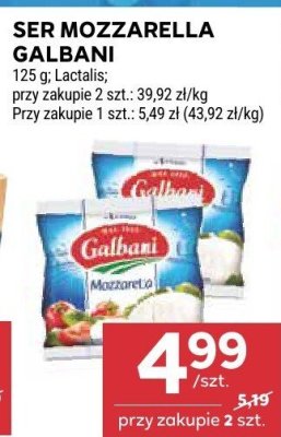 Ser mozzarella galbani promocja w Stokrotka
