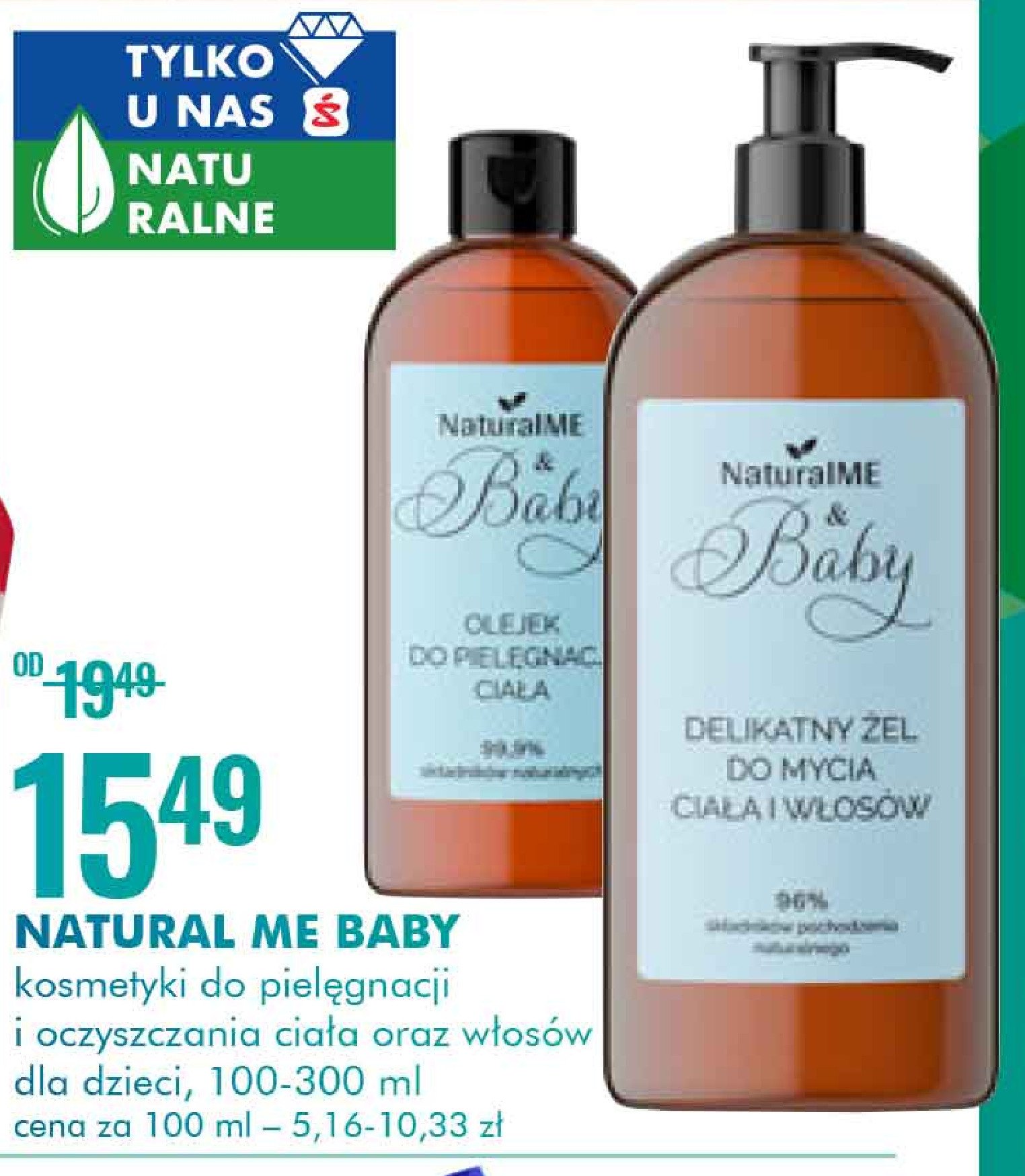 Olejek do pielęgnacji ciała Naturalme & baby promocja