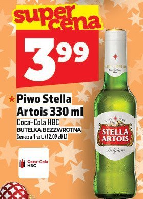 Piwo Stella Artois 0,5 l promocja w TOPAZ