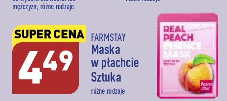 Maseczka z brzoskwinią FARMSTAY promocja