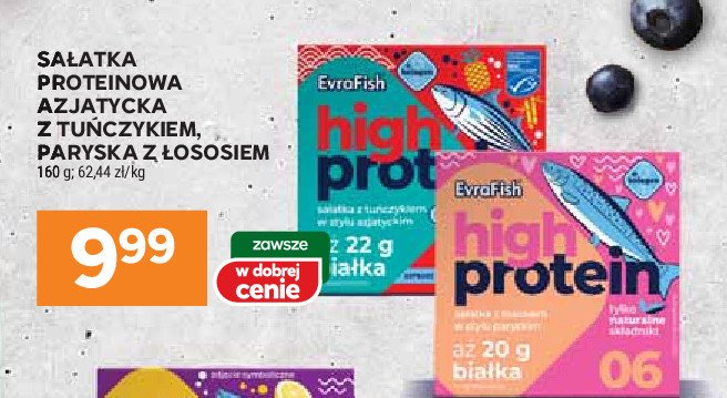 Sałatka proteinowa z tuńczykiem w stylu azjatyckim Evrafish promocja w Stokrotka