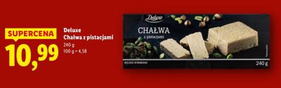 Chałwa z pistacjami Deluxe promocja w Lidl
