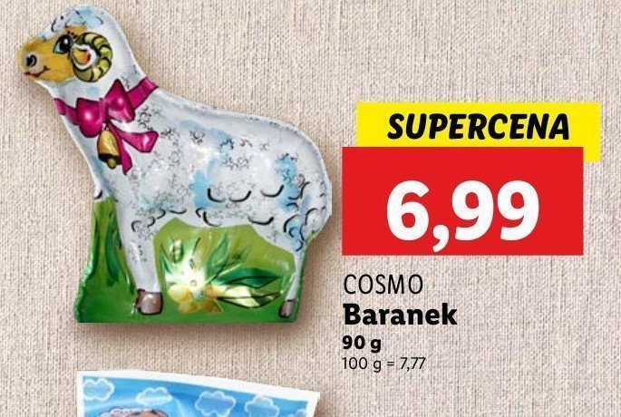 Baranek z czekolady Cosmo promocja