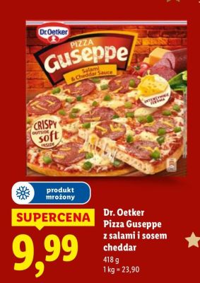 Pizza Guseppe z salami i sosem cheddar promocja w Lidl
