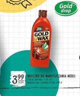 Emulsja do mebli Gold drop gold wax promocja