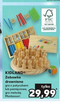 Zabawka drewniana gra z patyczkami Kidland promocja