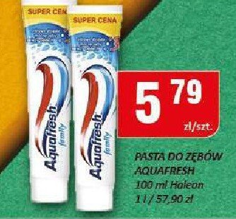 Pasta do zębów Aquafresh promocja w Chorten